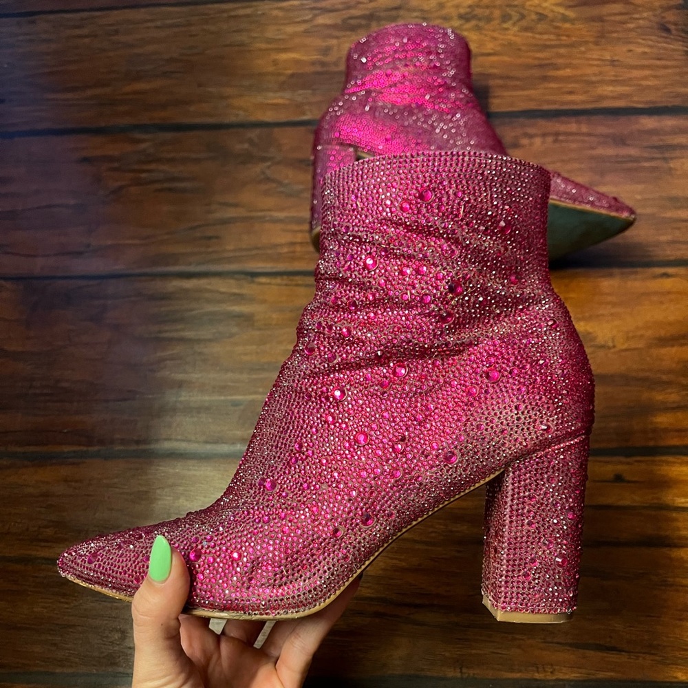 Betsey Johnson Cady Rhinestone Bootie